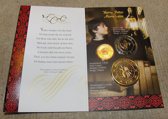 Harry Potter coins by British Pobjoy Mint